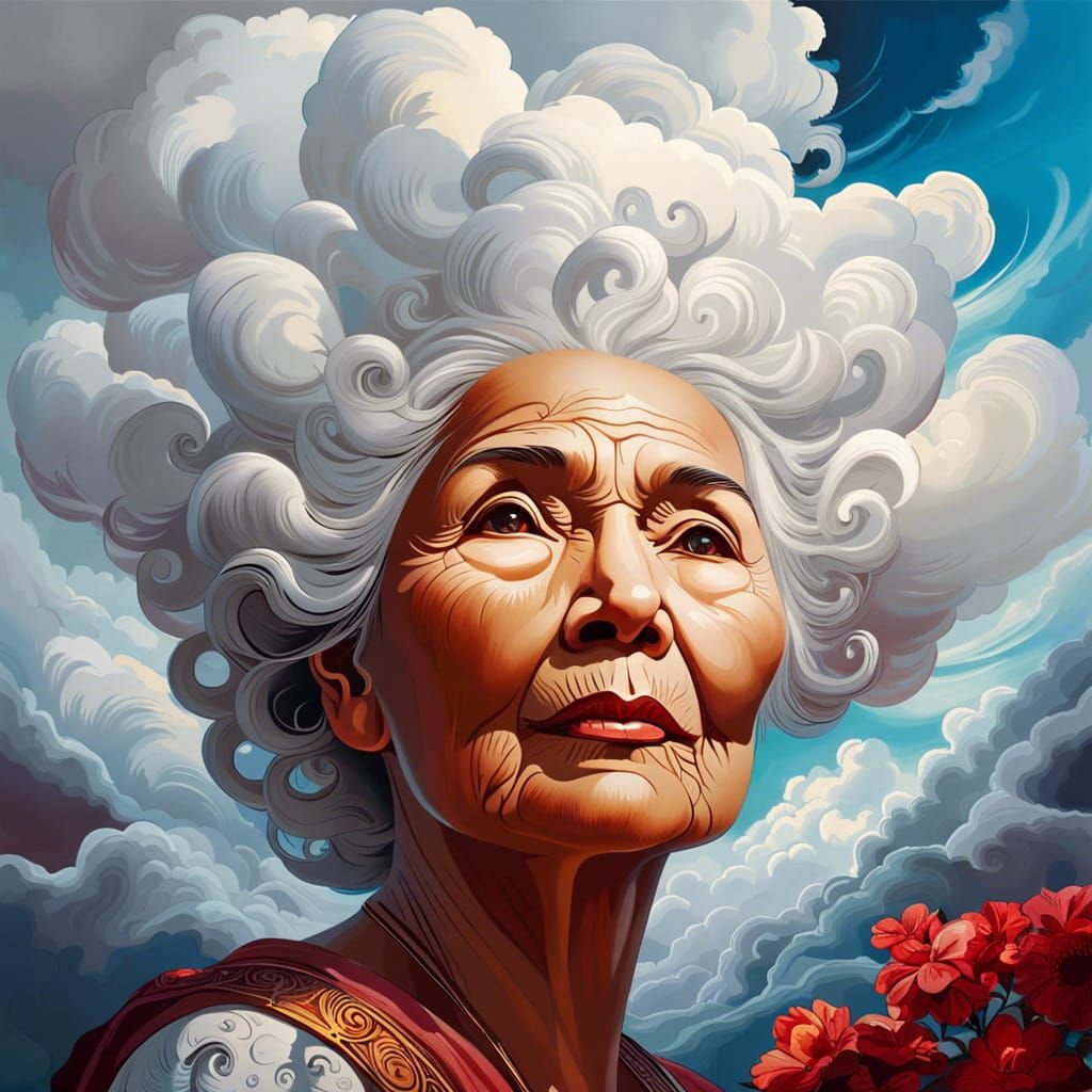 The old woman  by @Jane77755