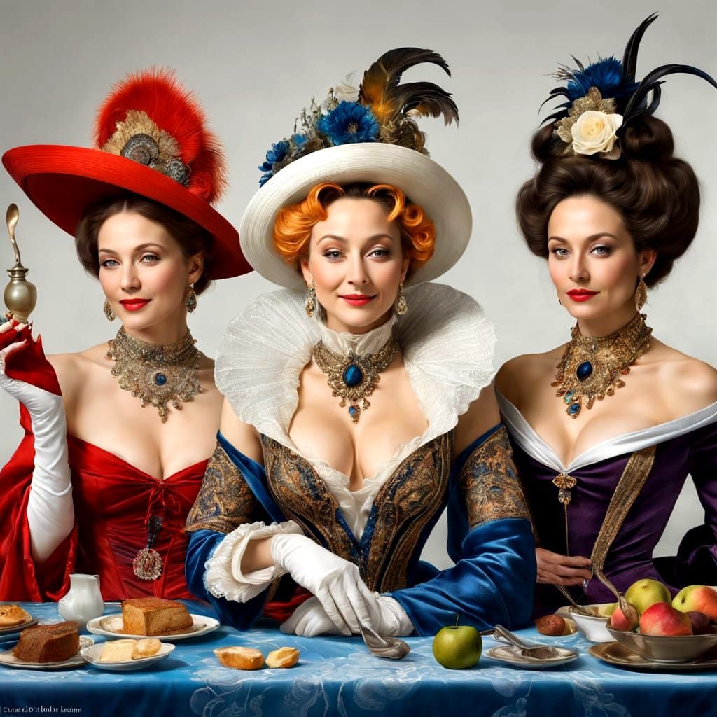 Surrealistic Portrait of a Charismatic Lady