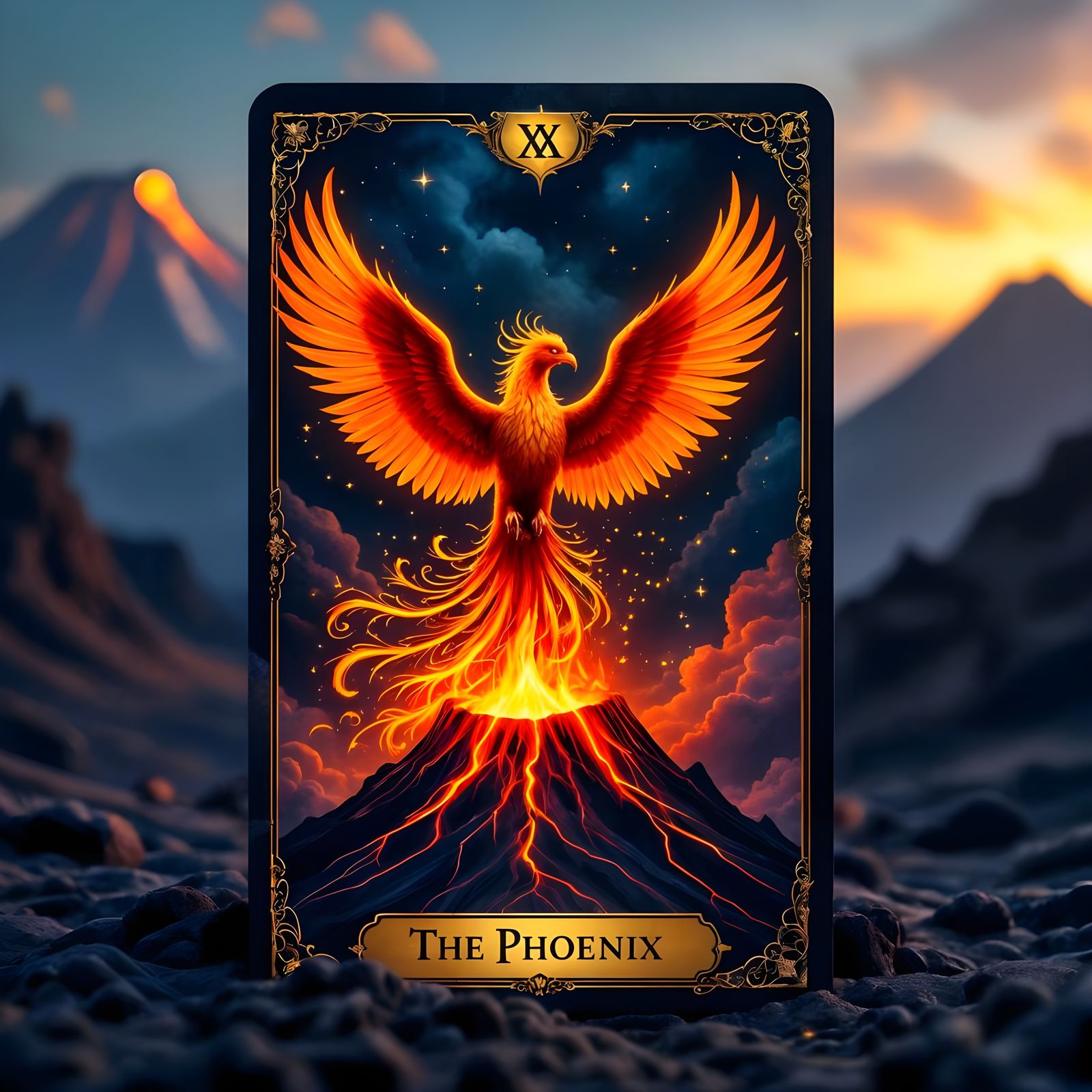 "The Phoenix" card  by @Nyxator 