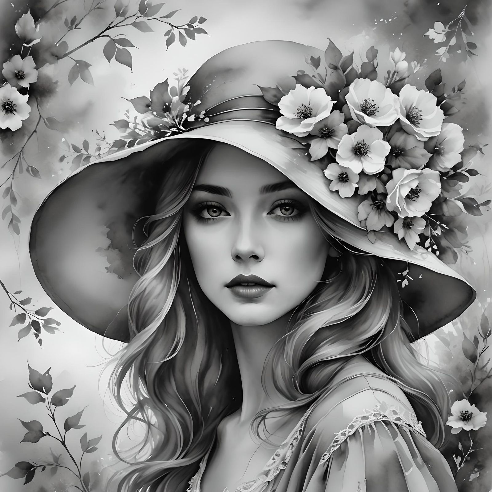 Louisa - Black and White Portrait