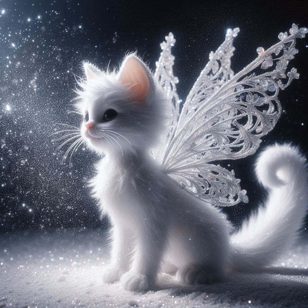 Frozen kitten
