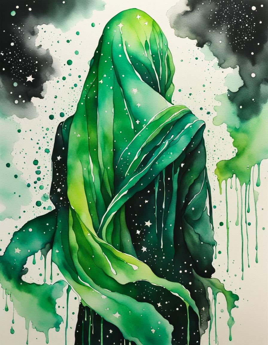 Lady in Green  by @MsHeart