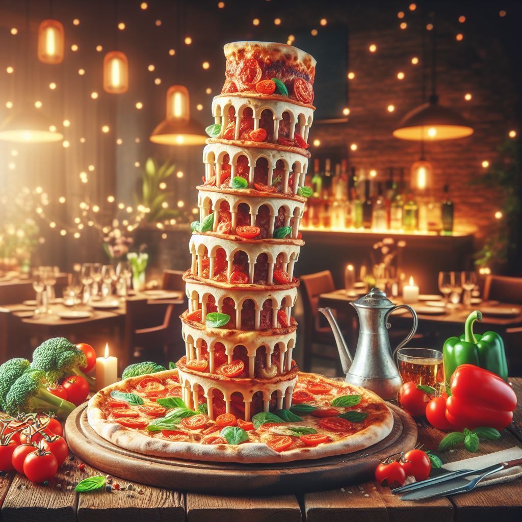 The Leaning Tower of Pizza