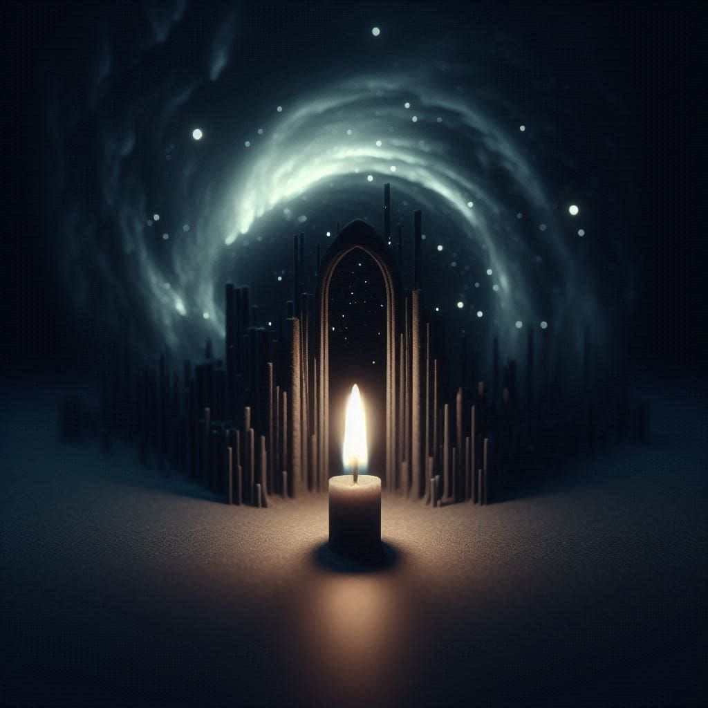 One candle to brighten a dark place