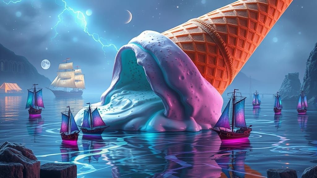 Giant dropped their ice cream  by @KiwiJellyBean