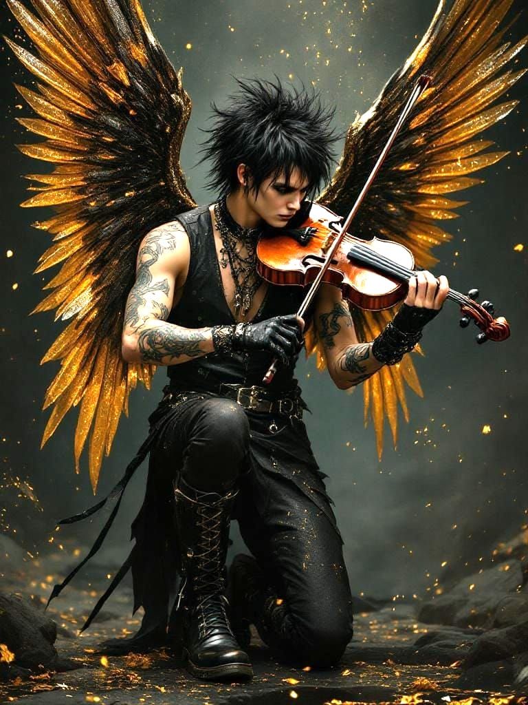 Golden angel  by @Alexander Void