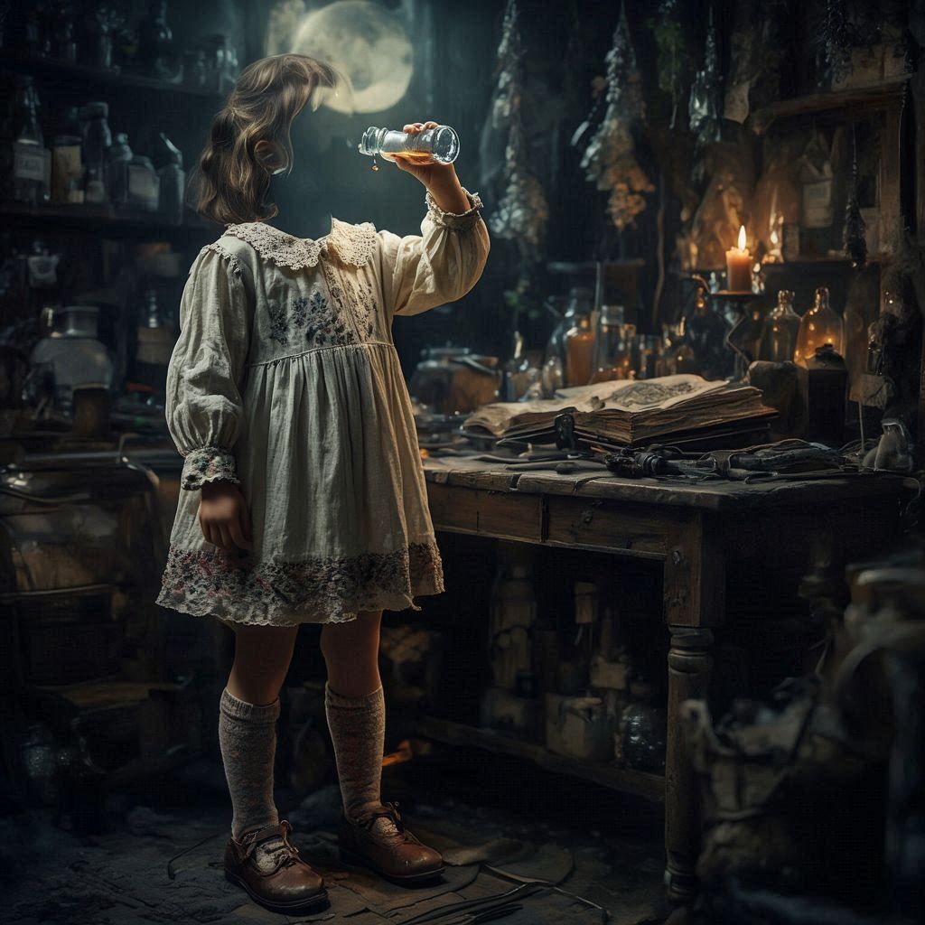 Found her father's invisibility potion