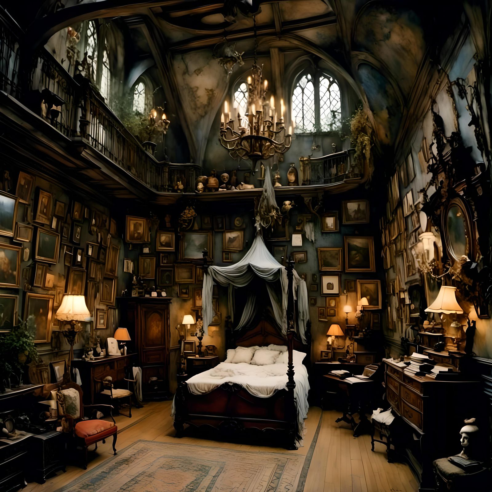 <lora:RackhamBurton1:1.0> room interior, fantasy decorations