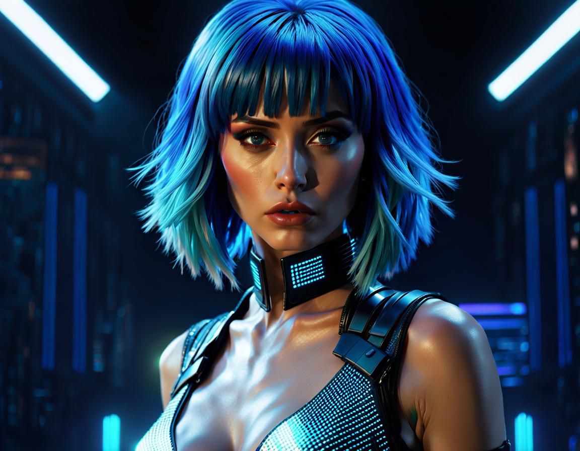 Blade Runner 2049 holographic girlfriend AI Generated Artwork