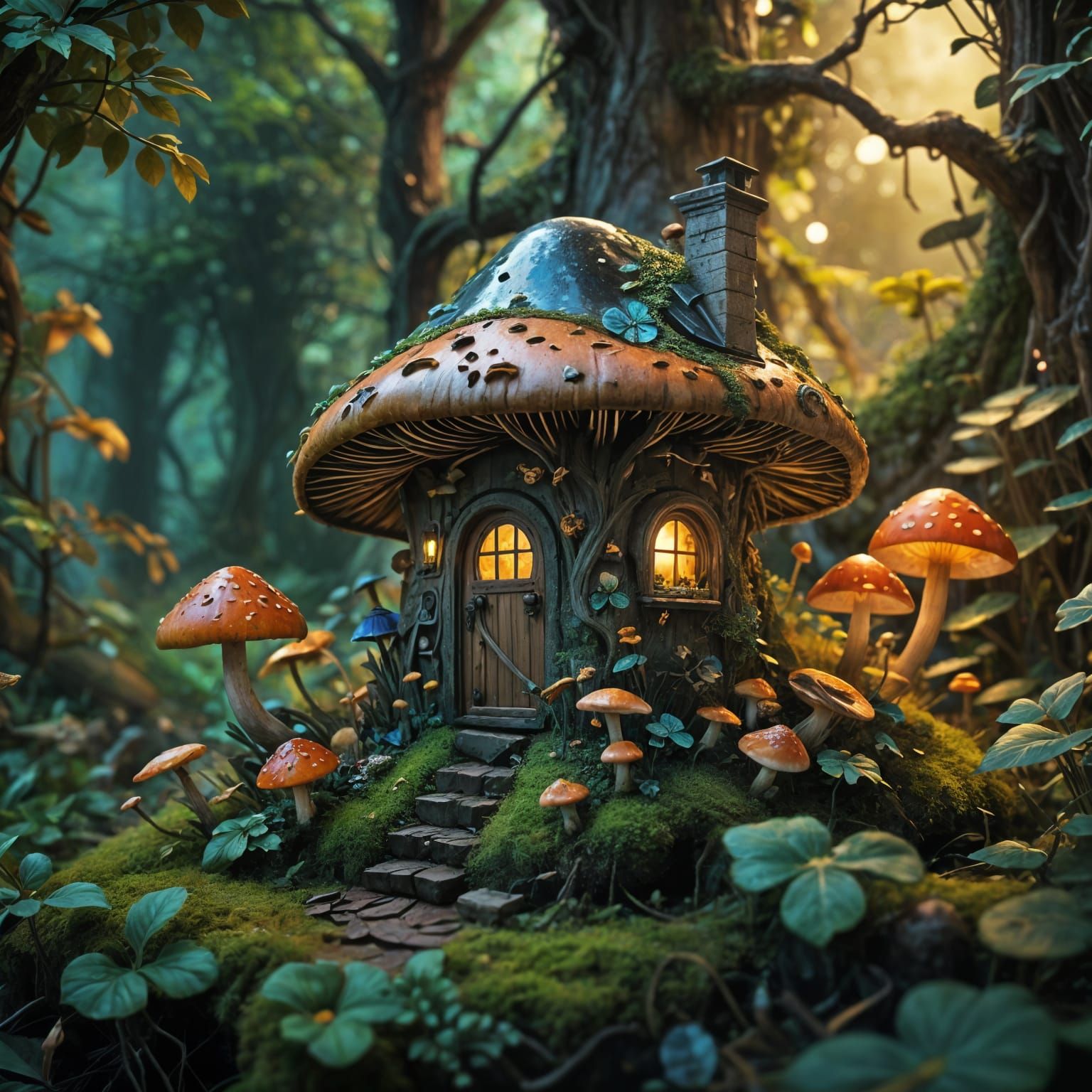 Faery mushroom house  by @Mike Ritchie