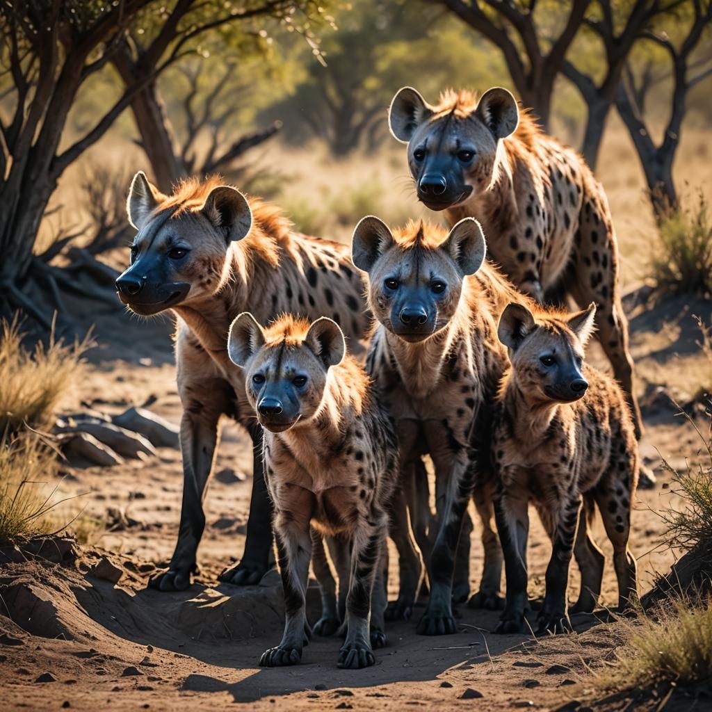 Hyena Family Pack
