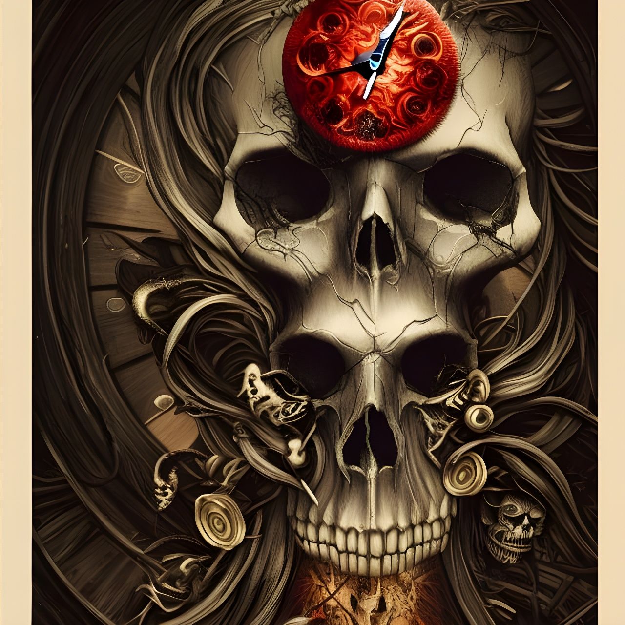 Clock Death Tarot Card 4