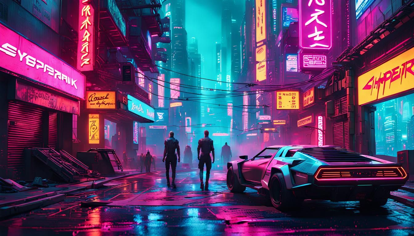 cyberpunk cyberpunk 2099 blade runner 2049 neon Hyperrealistic, splash ...