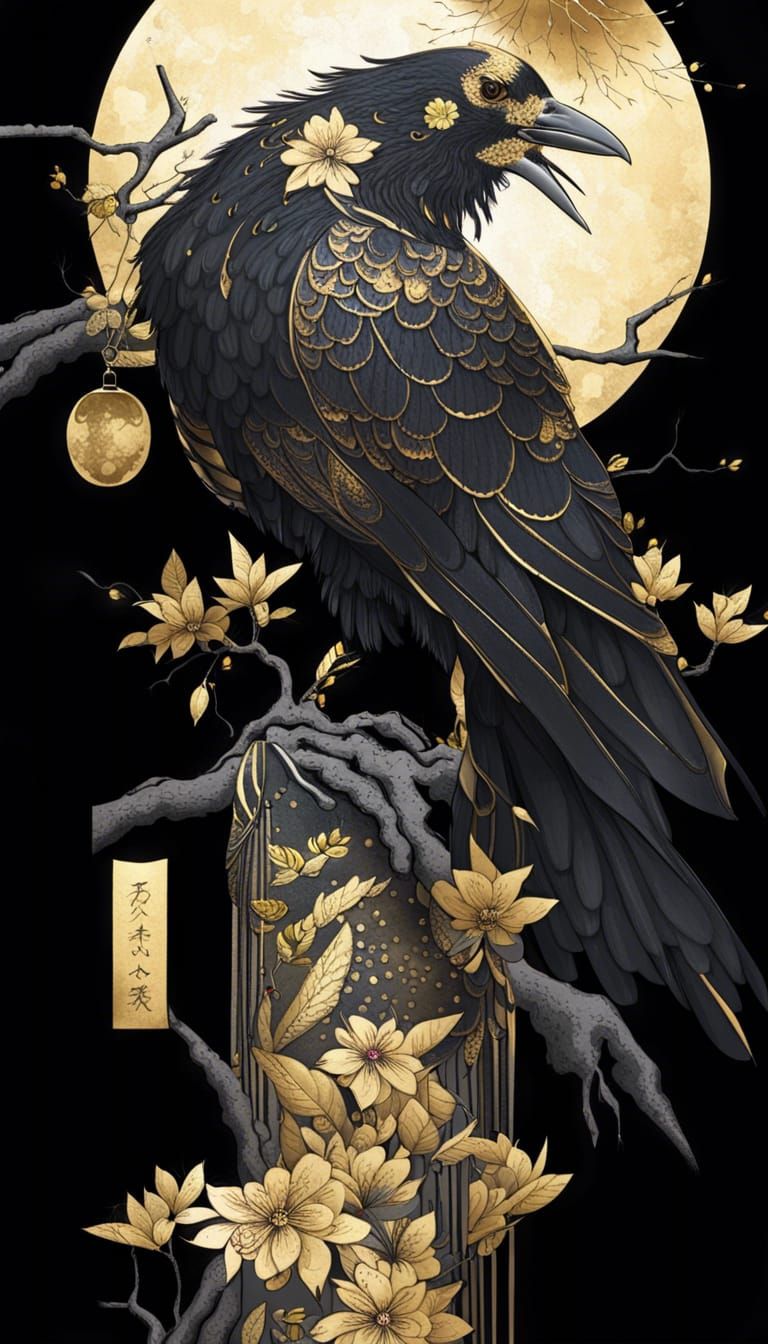 a Golden crow