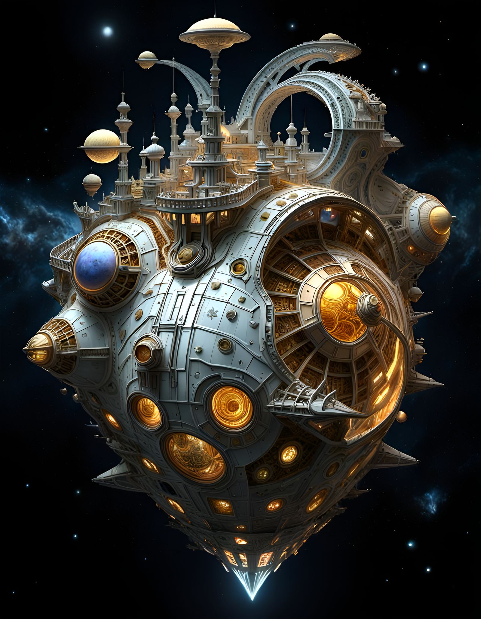 Alien space station   by @Schmieso 