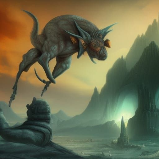 The leap of the Minotaur