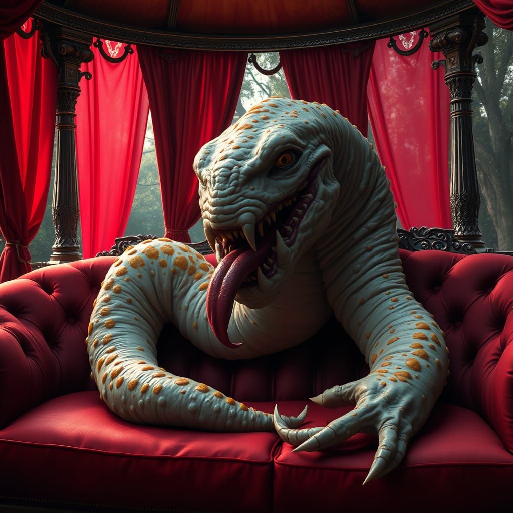 ancient horror behind the wall of a manorhouse