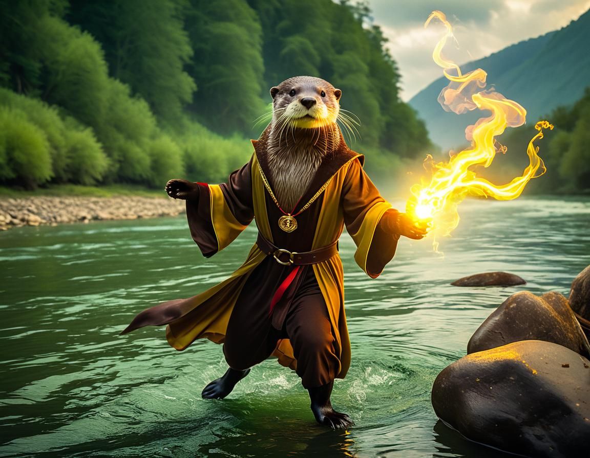 Ninja Otter Protects the River Folk