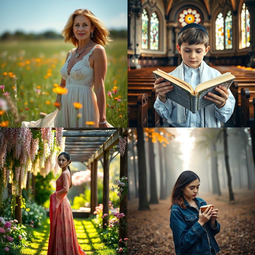 Jewish Menorah Lights Up Chanukah Scene