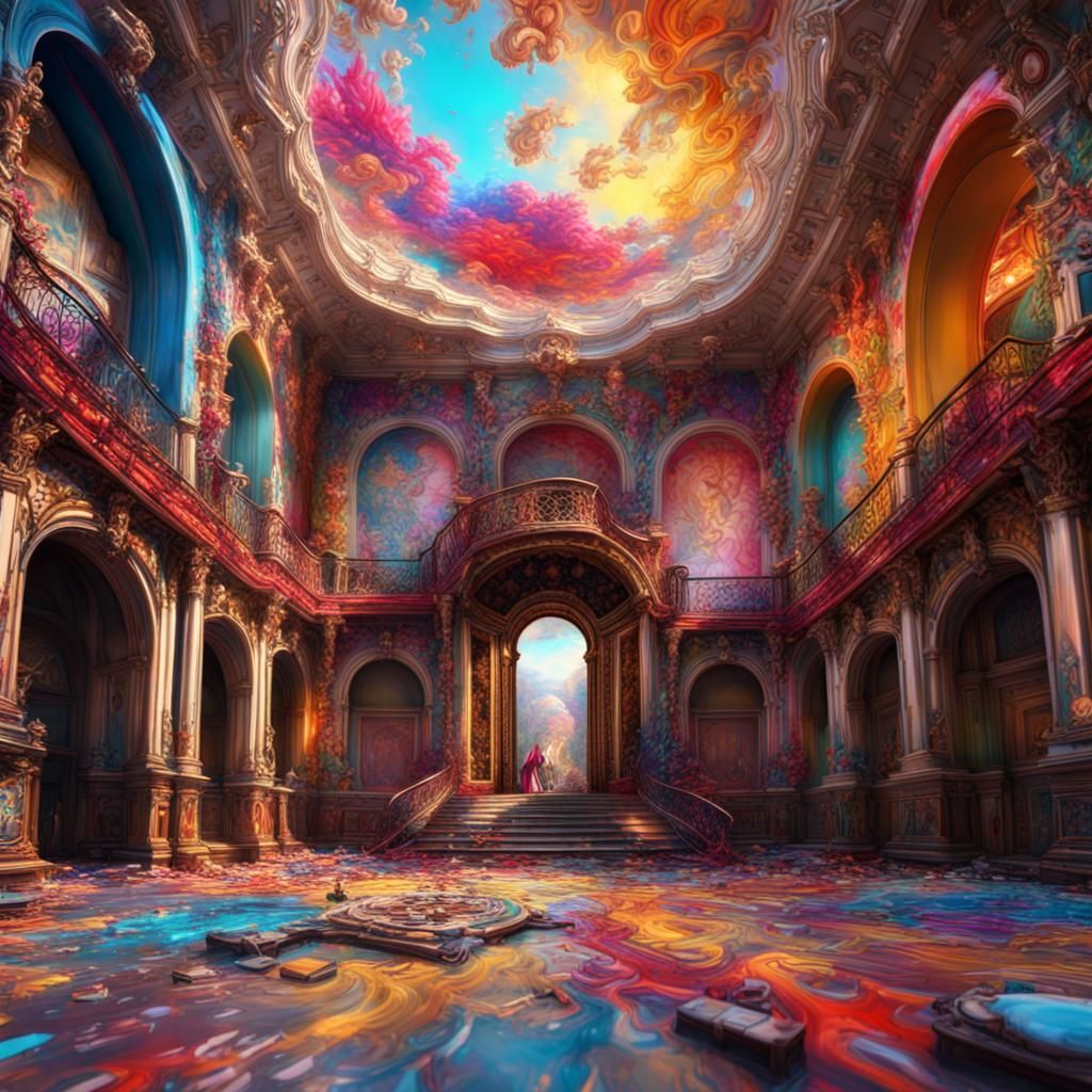 Colorful mansion