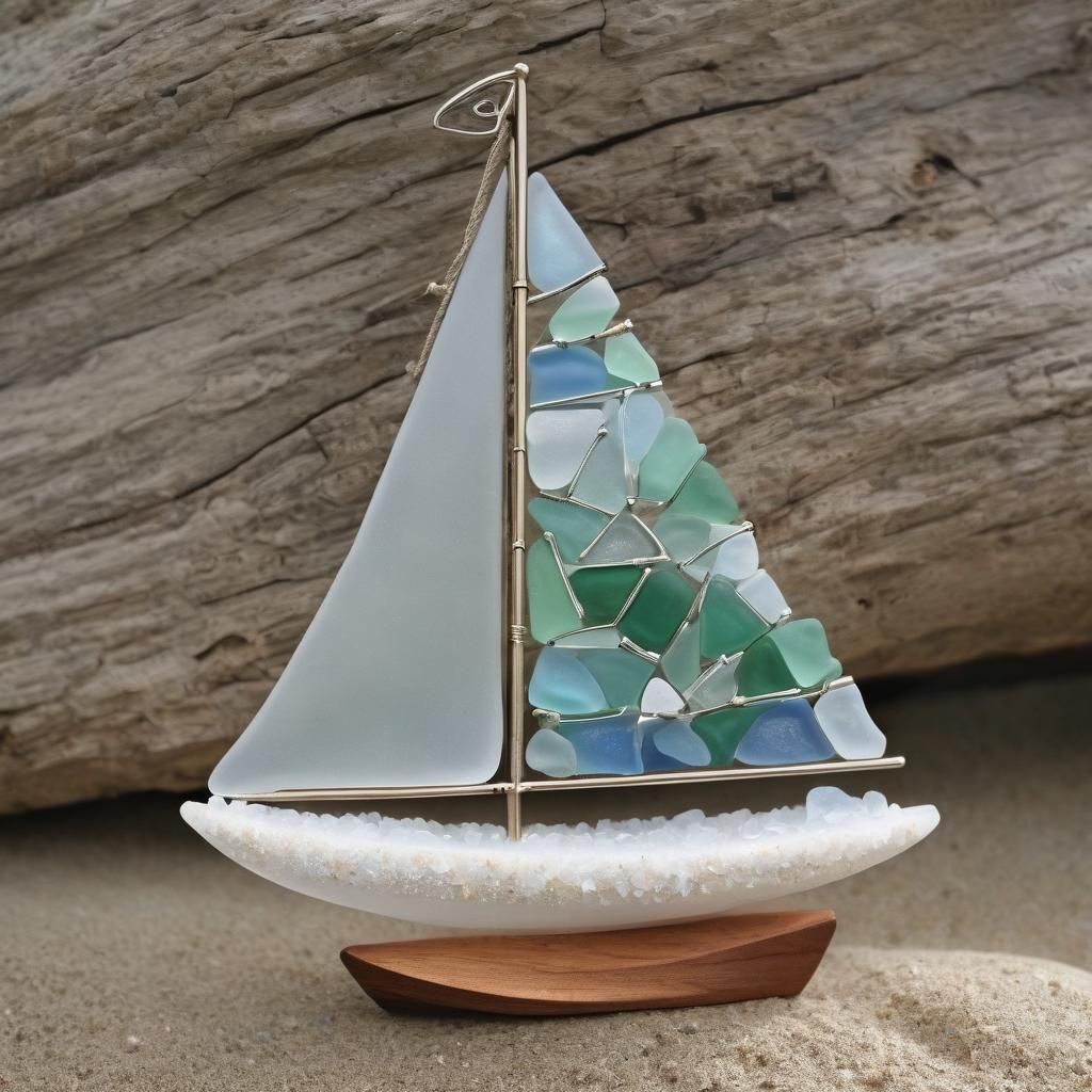 Sea Glass Sailboat 