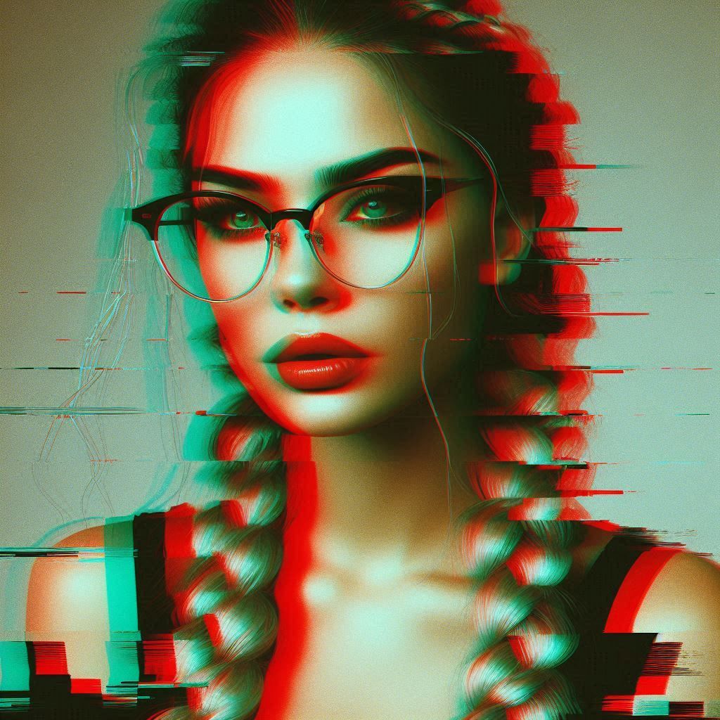 Glitch portrait
