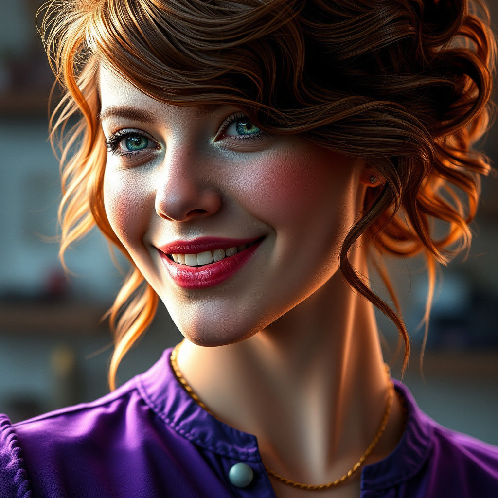 A portrait  of a beautiful female