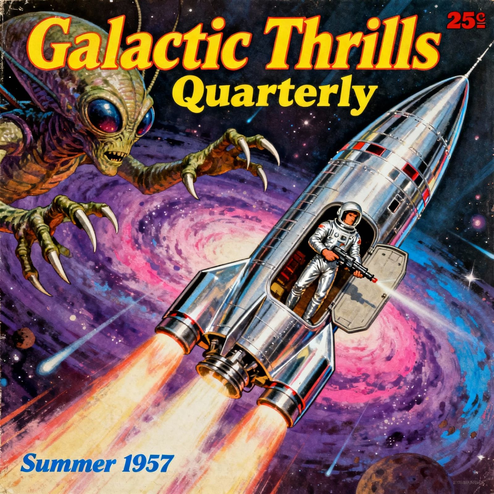 Retro Sci-Fi Magazine  by @Morphesius 