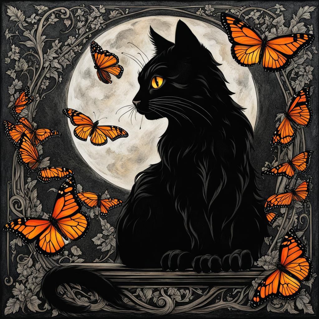 Butterfly Moon  by @Hesione
