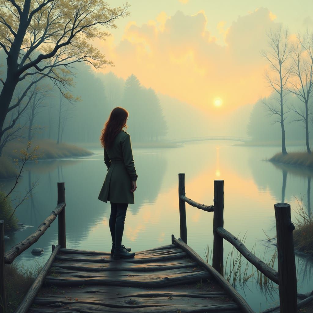 <lora:Flux Bridges:1.0>woman on bridge