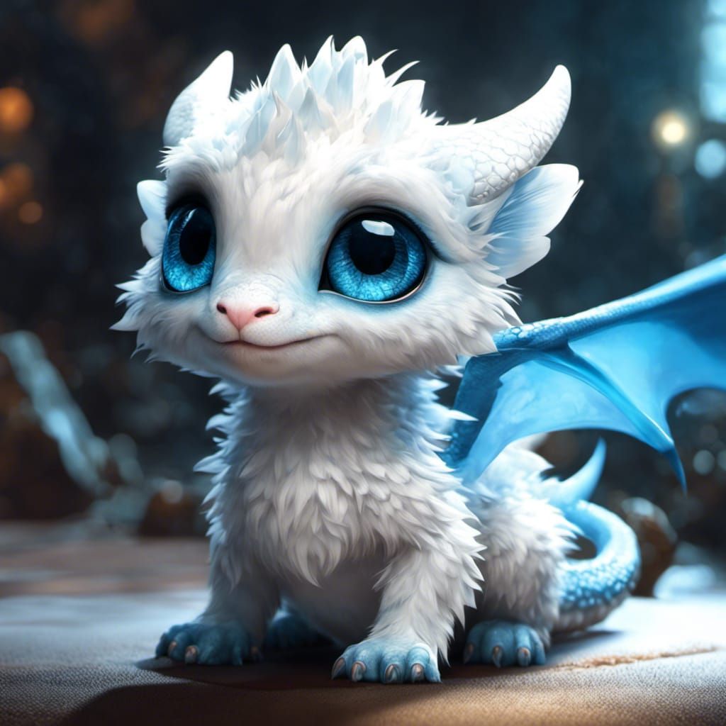 Adorable Furry Dragon - 3 - Ai Generated Artwork - Nightcafe Creator