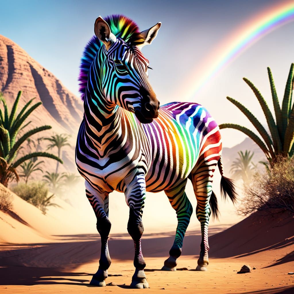 A zebra of a different color   by @Accidentalrage