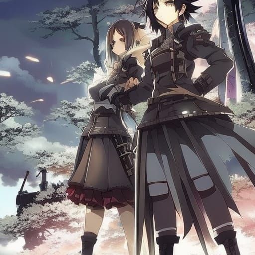 Post-Apocalyptic Wonderland in Anime Style
