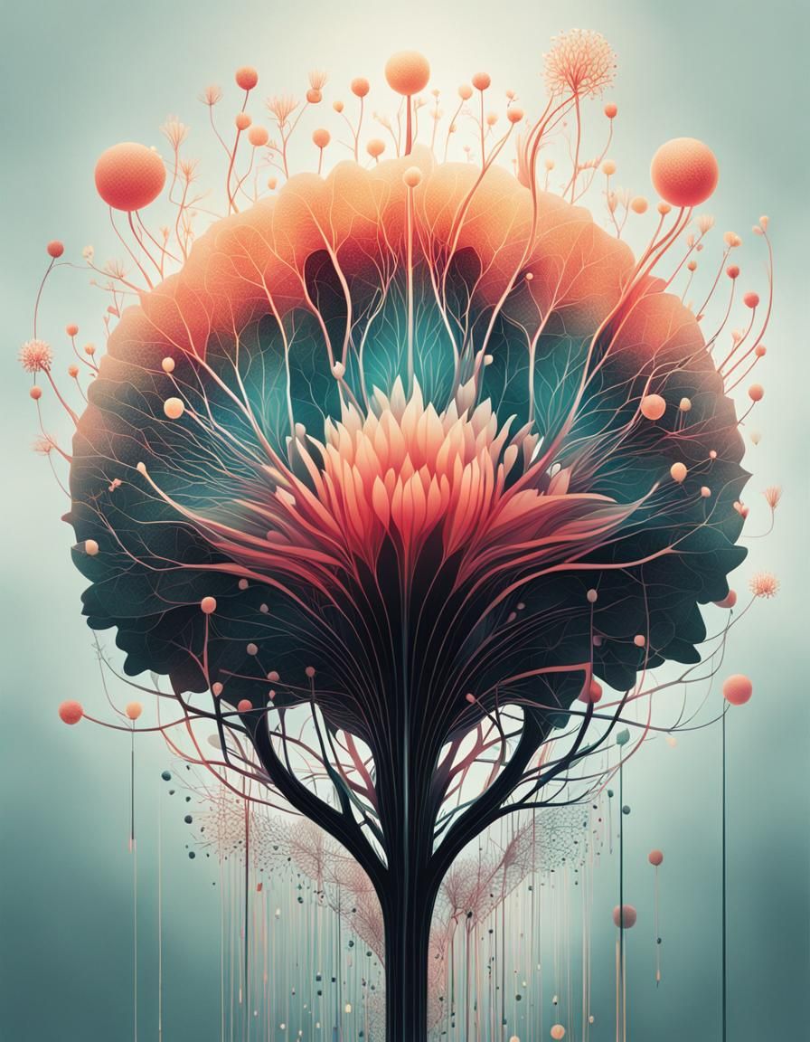 Fantasy flower  by @Minium