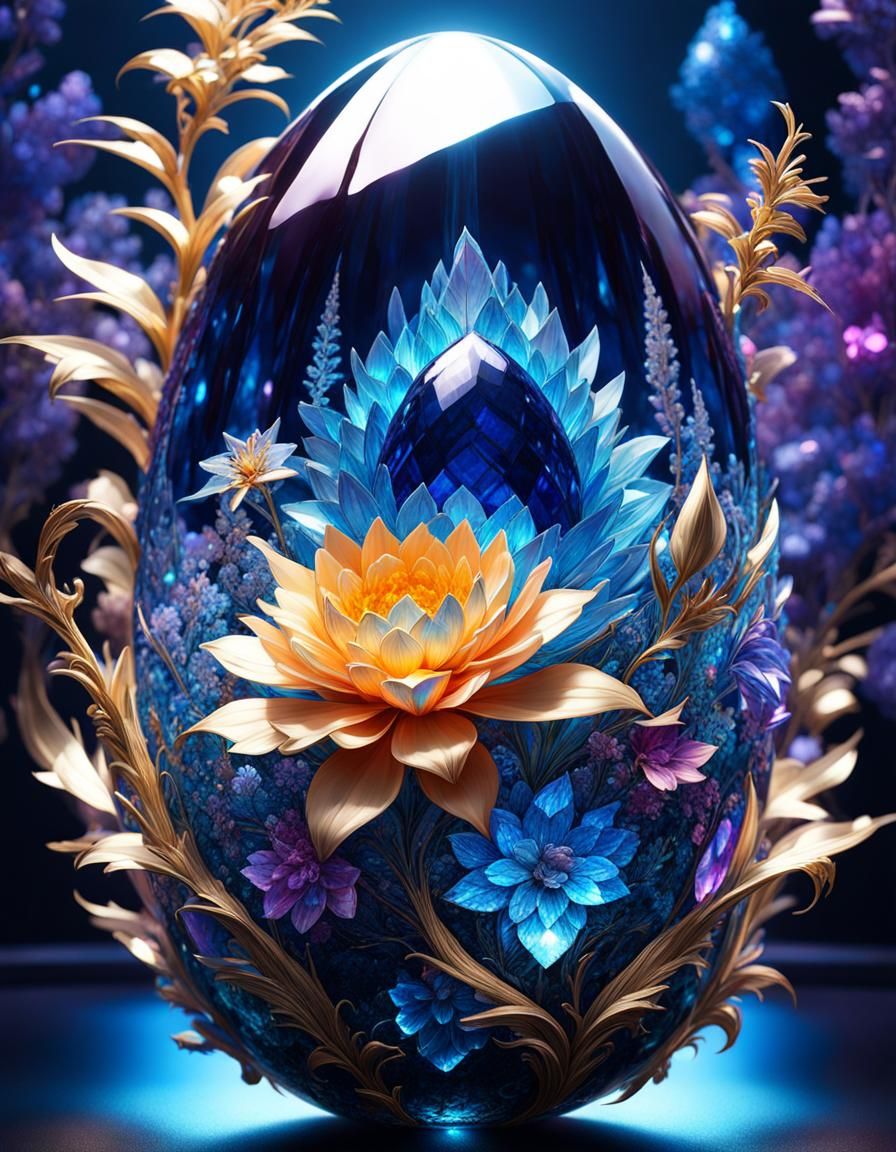 More Pretty Glass Crystal Flowers! - Open Prompt - AI Generated Artwork -  NightCafe Creator