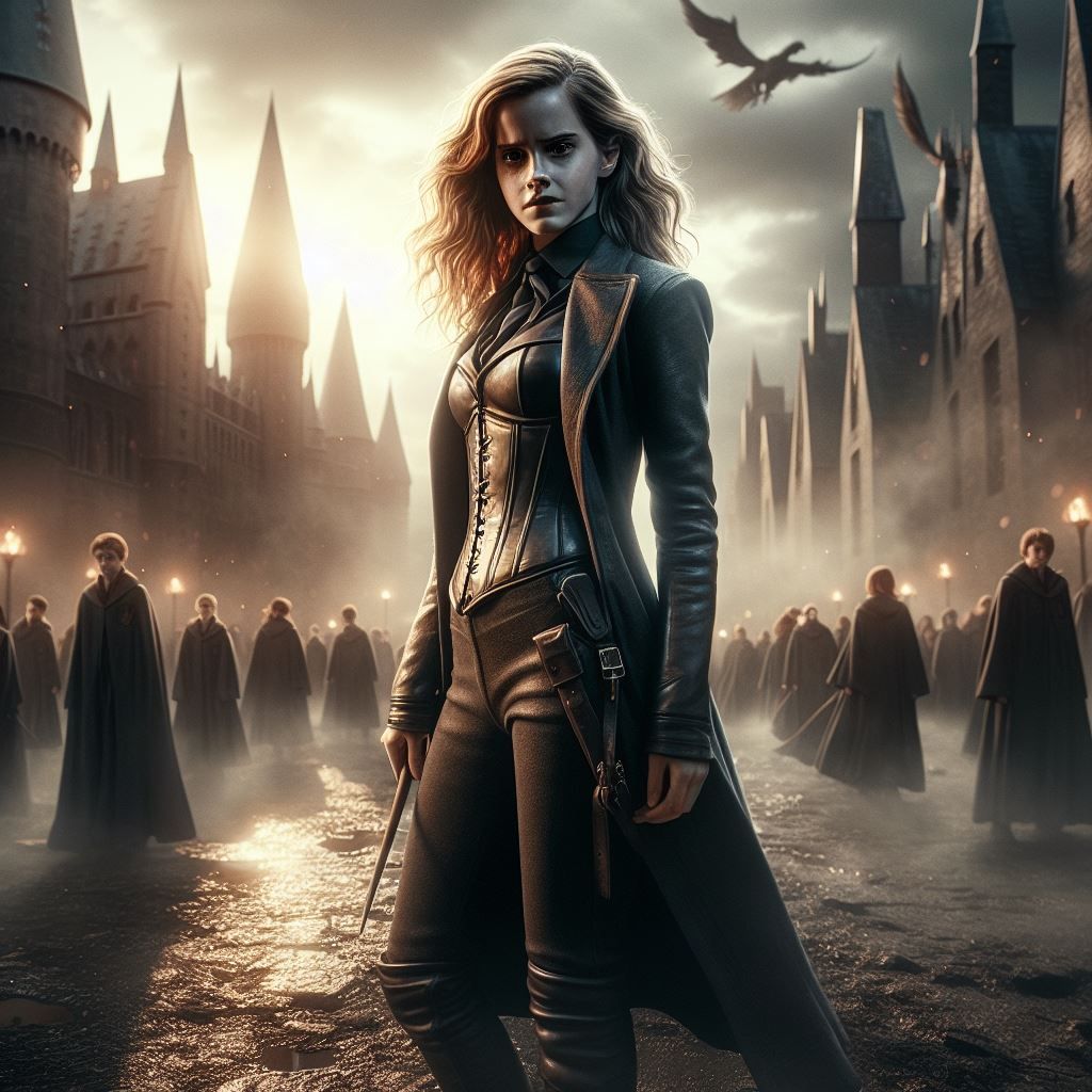 Hermione in post-apocalyptic wizard War World