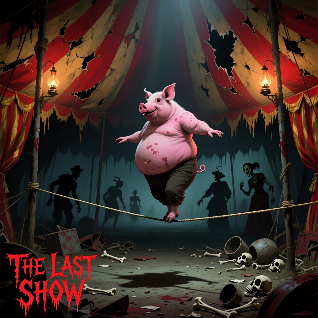 Tightrope-walking Oinker