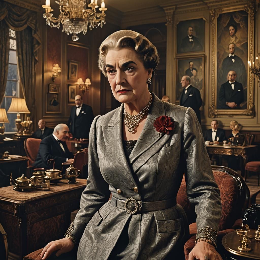 Ultra Realistic Image of Countess Rossakoff, looking both vu...