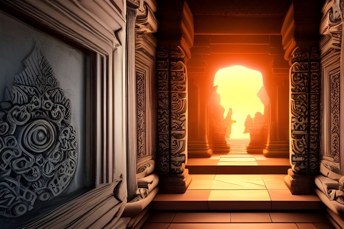 Temple Entrance - AI Generated Artwork - NightCafe Creator