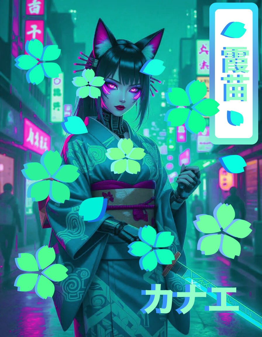 ☆ 東京•サイバーパンク狐女 | 霞苗 ☆