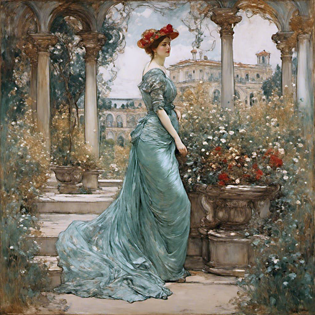 Woman in a garden