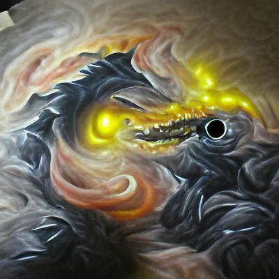 Black hole dragon light