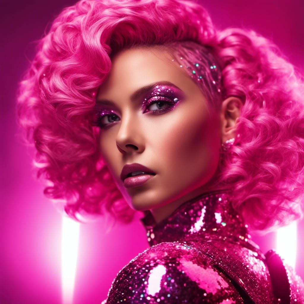 Glitterbomb Girl 1 AI Generated Artwork NightCafe Creator