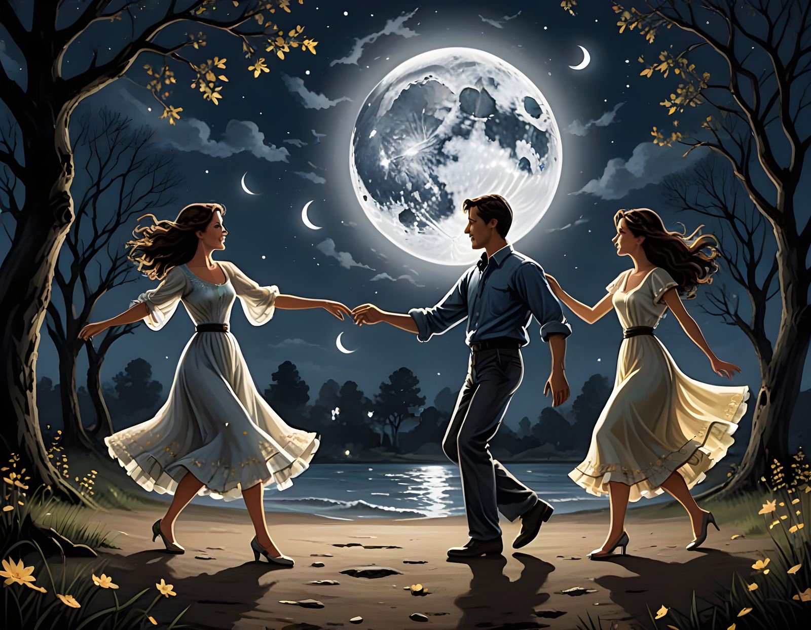 Dancing in the Moonlight
 by King Harvest
  by @Gary Murakami