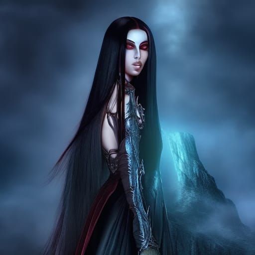 [the most stunningly beautiful vampire queen!!!] [fangs show...