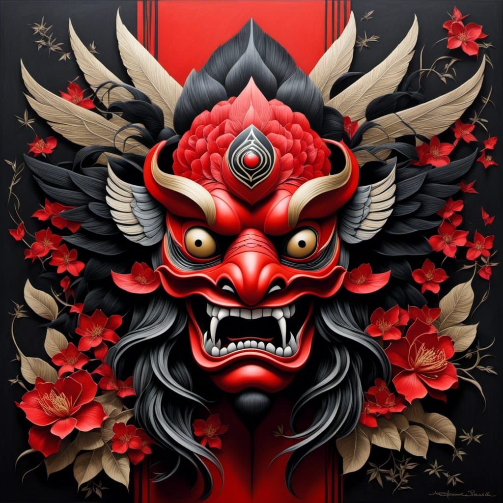 Japanese Tengu Mask