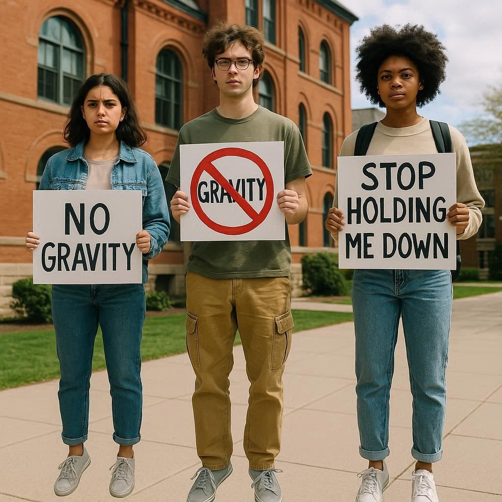 Anti-gravity protest