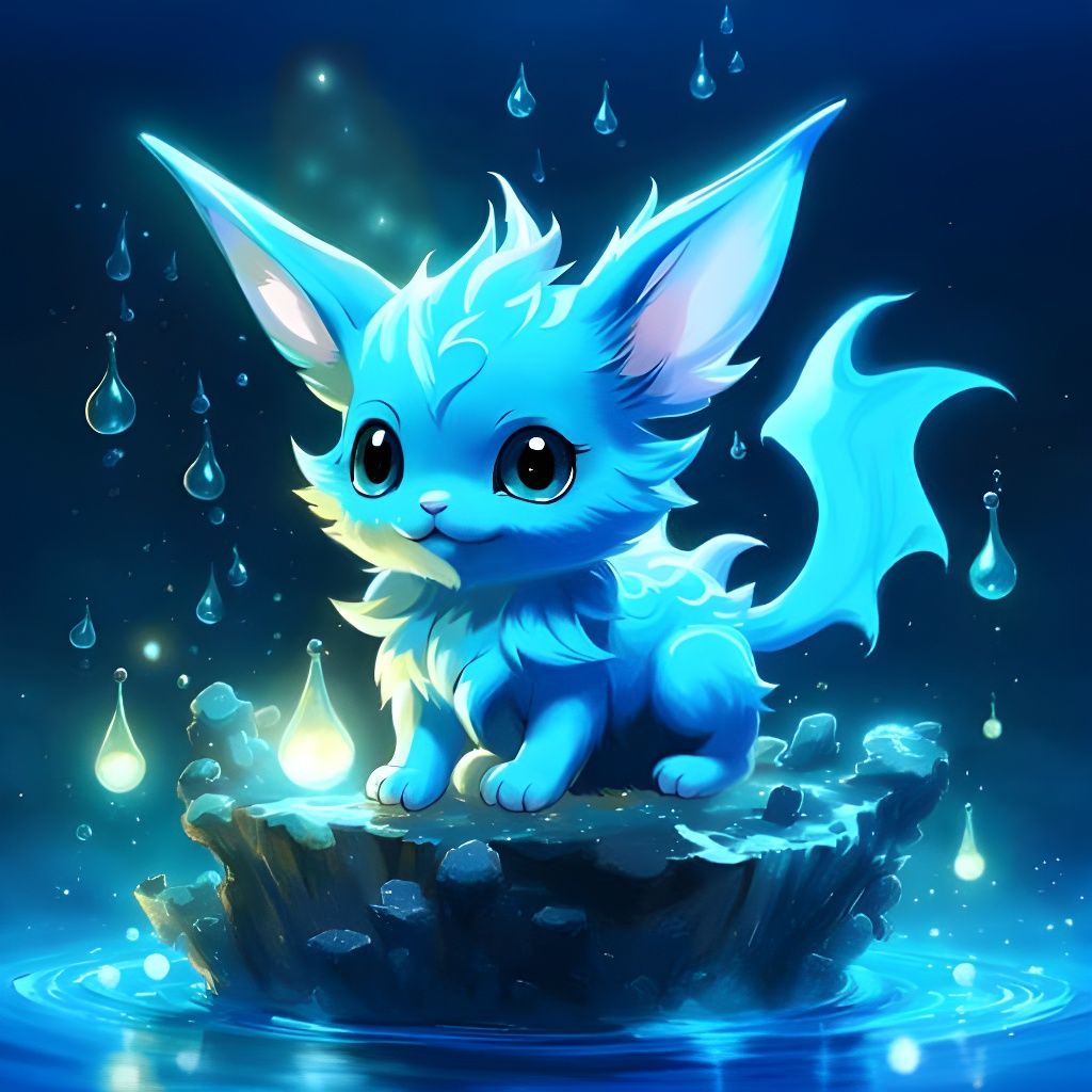 My vaporeon kitten 