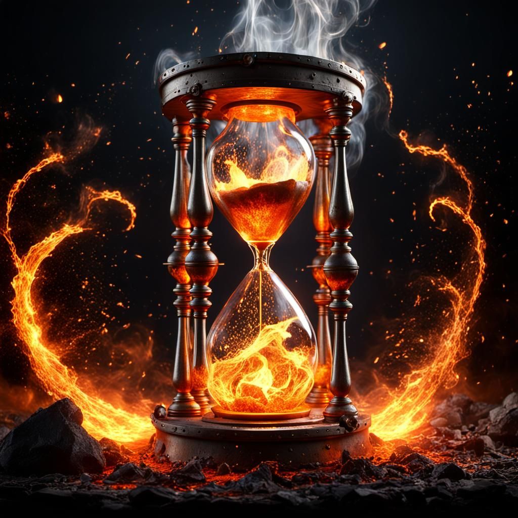 Fire hourglass  by @BibmariM