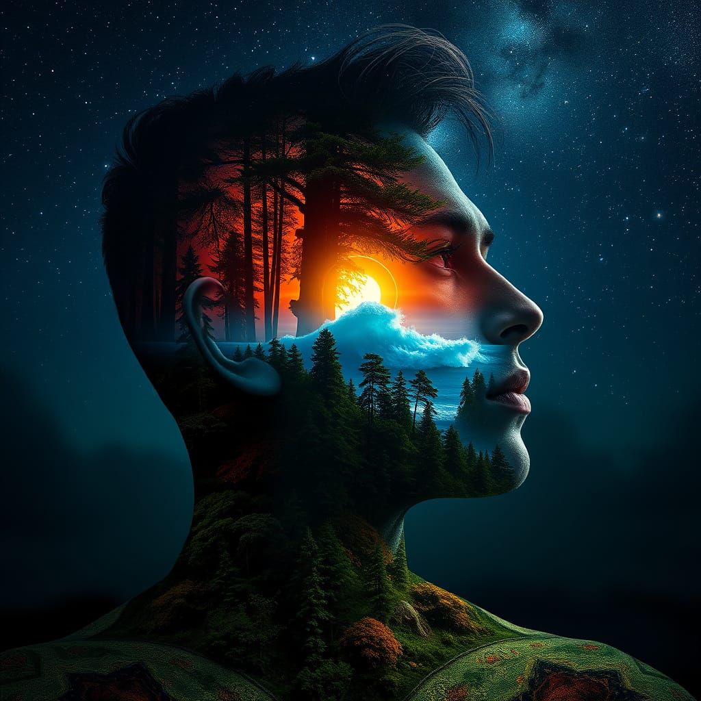 Double Exposure Art   by @Maria_fairy_id